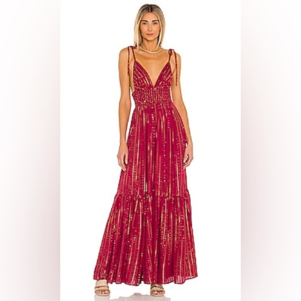 Sundress Yolanda Dress. Color: Roma Fuchsia.